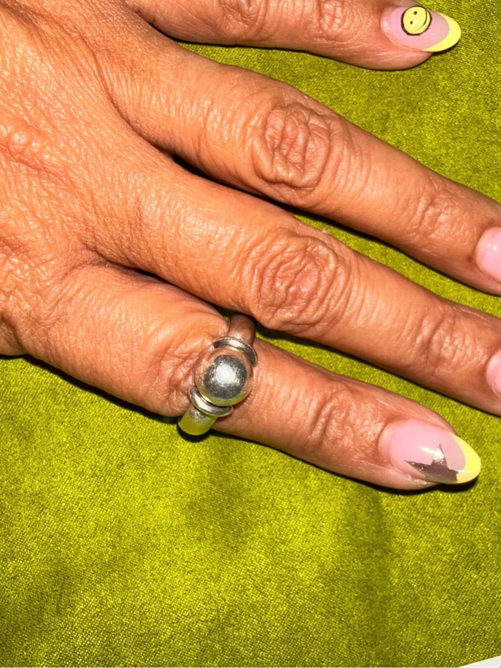 Sterling Silver Dome Ring - Silver